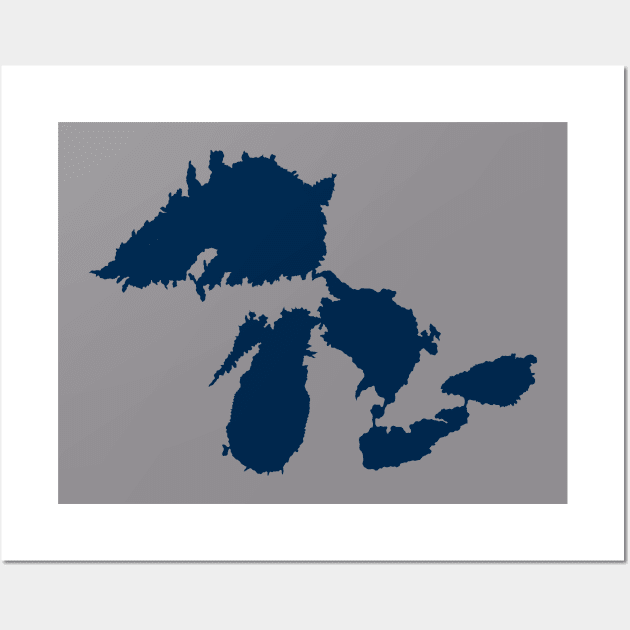 Coronelli Great Lakes Map 1694 Wall Art by fortheloveofmaps